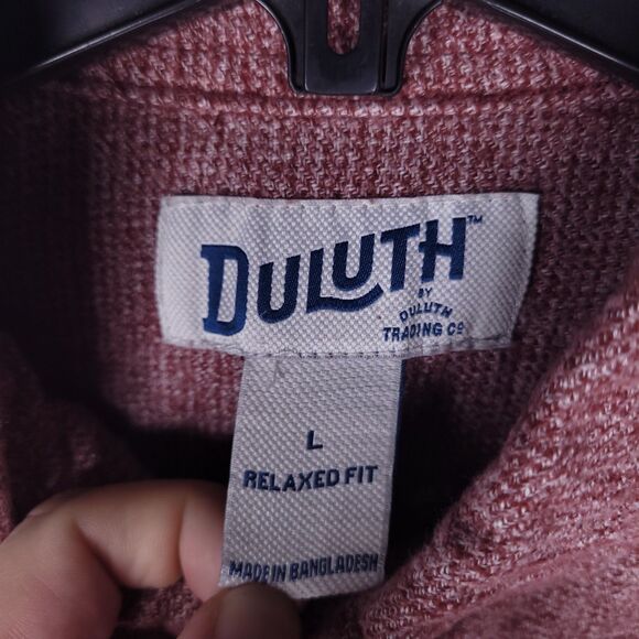 Duluth Shirt Mens Large Red Free Swingin Twist Relaxed Fit - Picture 9 of 11